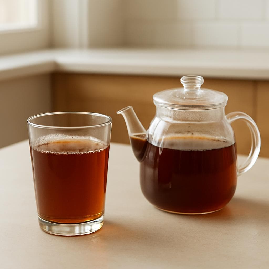 Ананасово-огуречный айс-ти с мятой: шаг 1