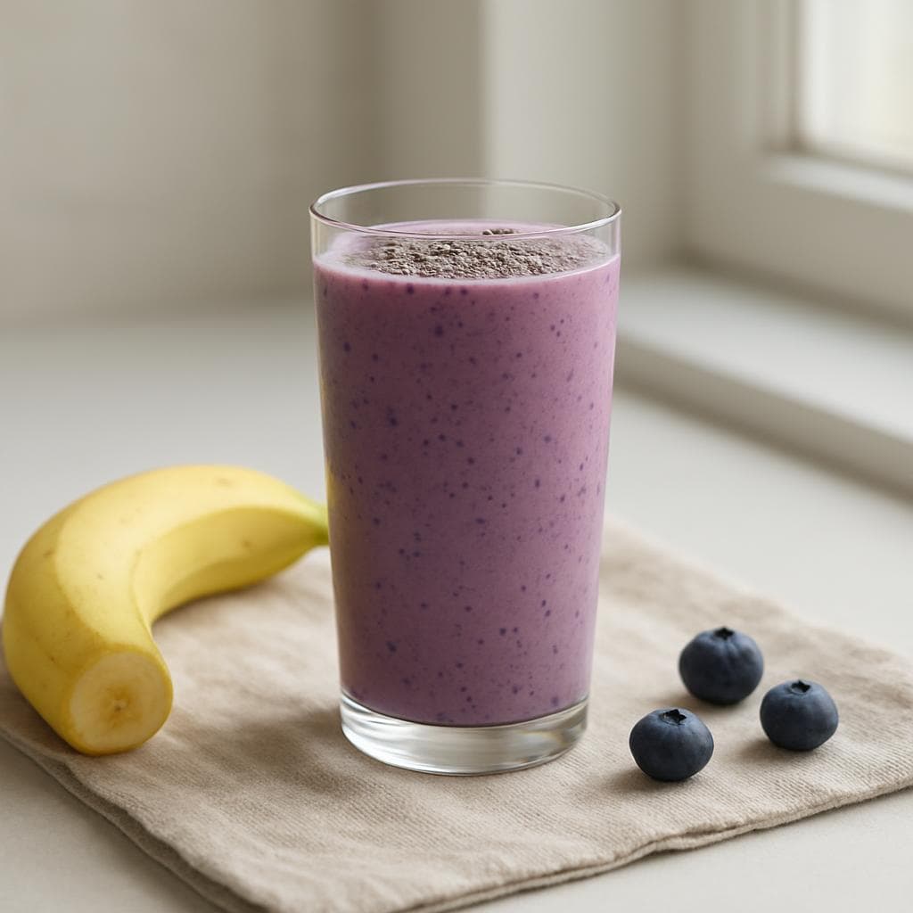 Чернично-кефирный смузи с бананом: шаг 5