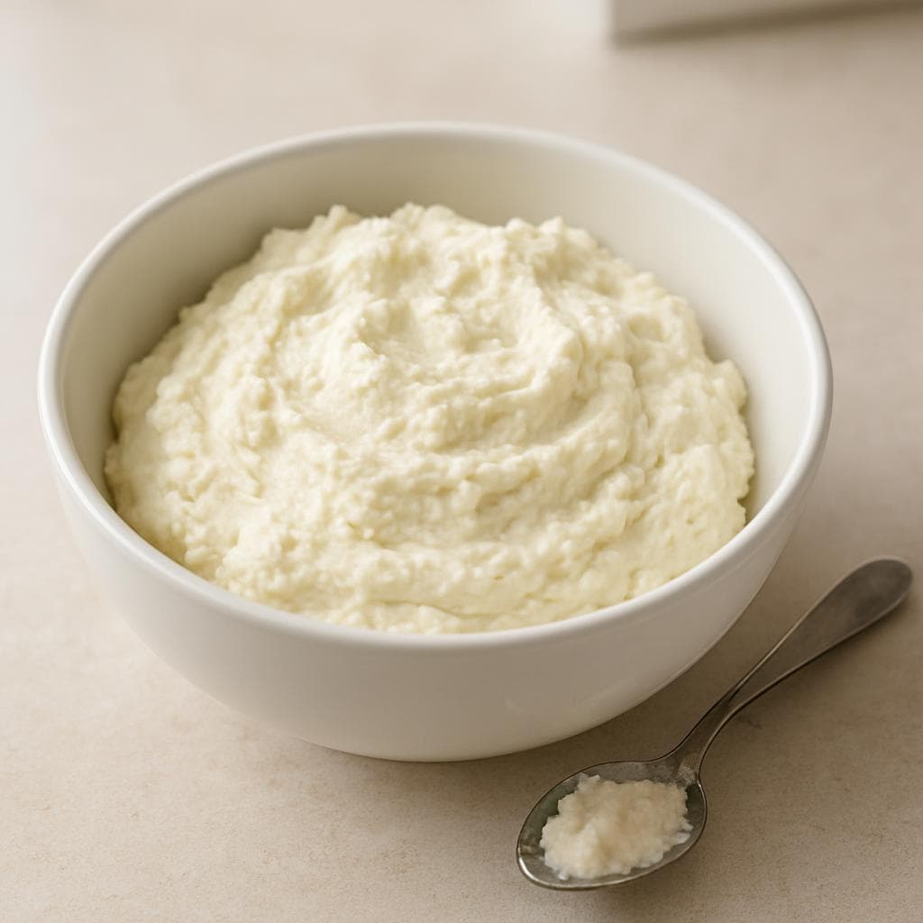 Гречневые панкейки с творожным кремом и ягодами: шаг 2