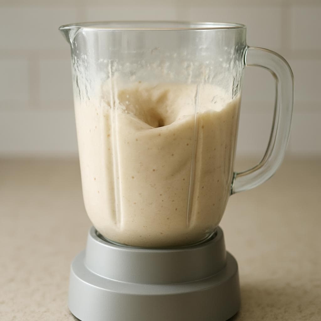 Грушевый смузи с греческим йогуртом и тахини: шаг 3