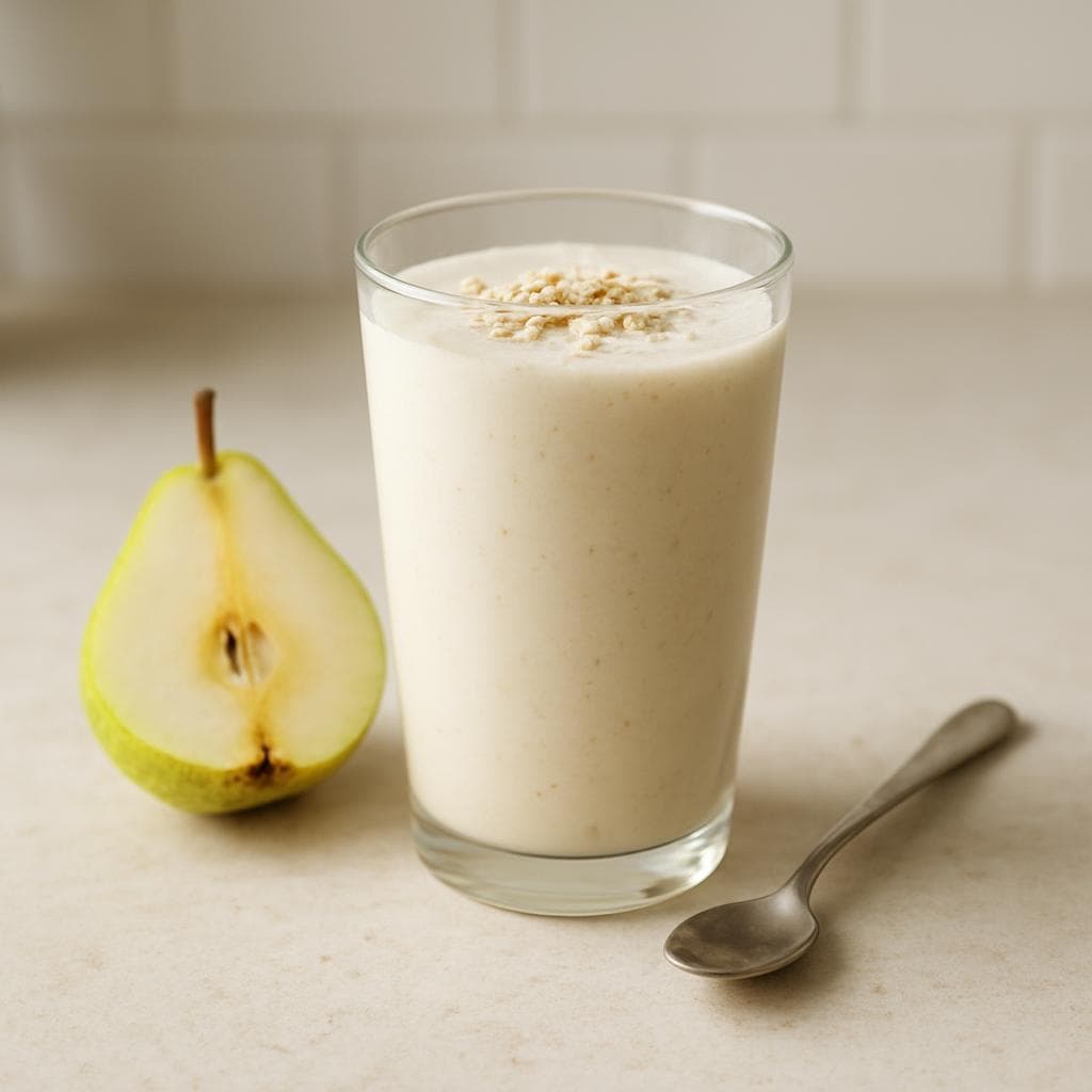 Грушевый смузи с греческим йогуртом и тахини: шаг 5