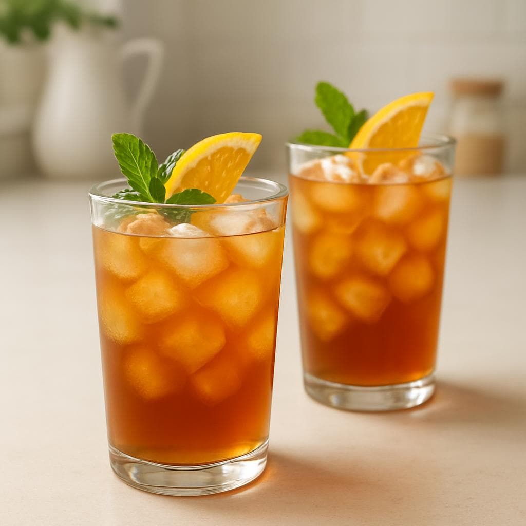 Имбирный айс-ти с апельсином и мятой: шаг 5