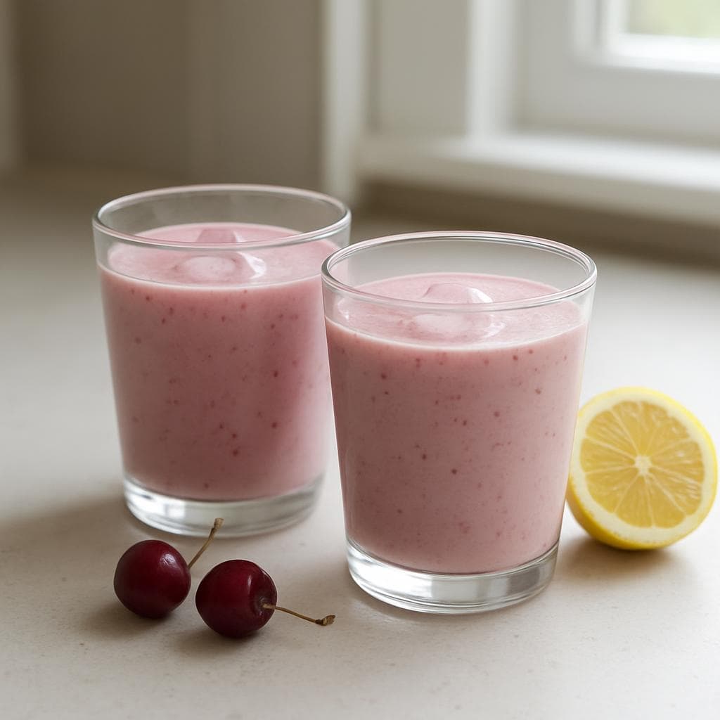 Кефирный напиток с вишней и имбирём: шаг 5