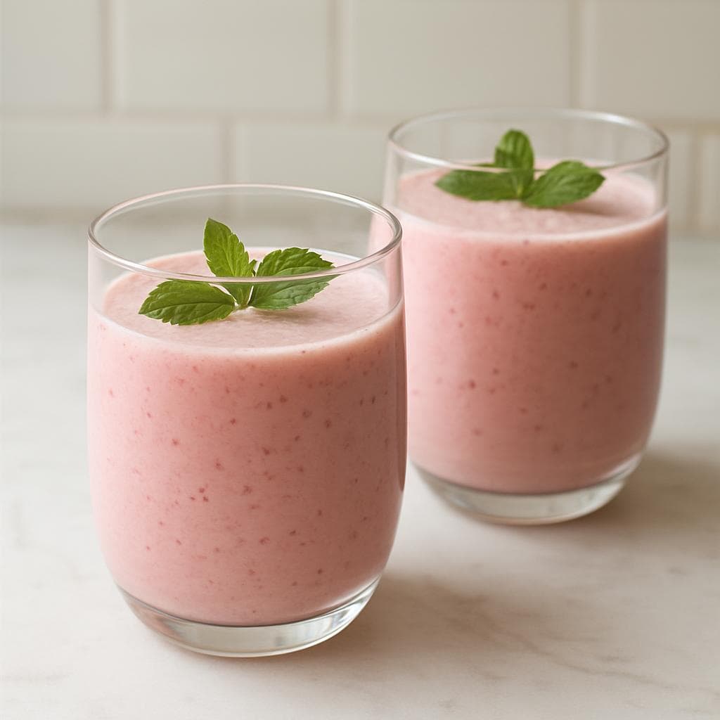 Кефирный напиток с вишней и огурцом: шаг 5