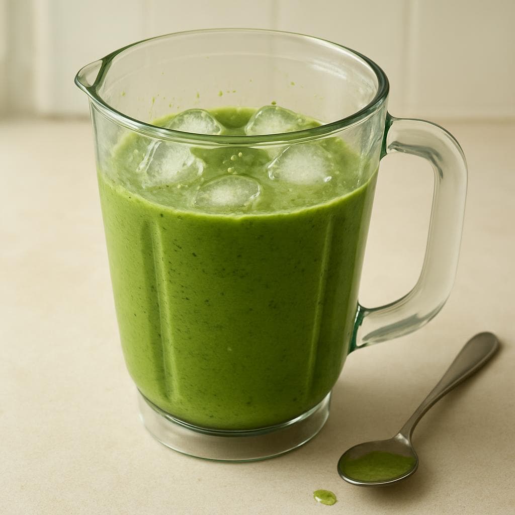 Кефирный смузи с грушей и шпинатом: шаг 4