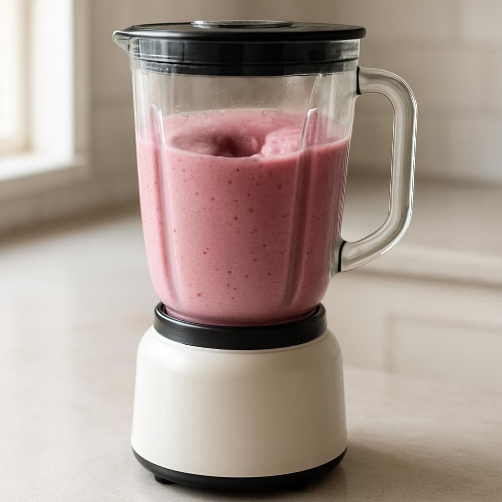 Кефирный смузи с вишней и овсяными хлопьями: шаг 3