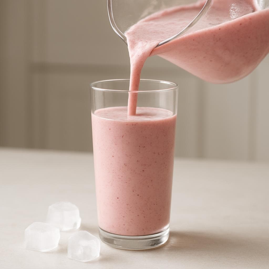 Кефирный смузи с вишней и овсяными хлопьями: шаг 4