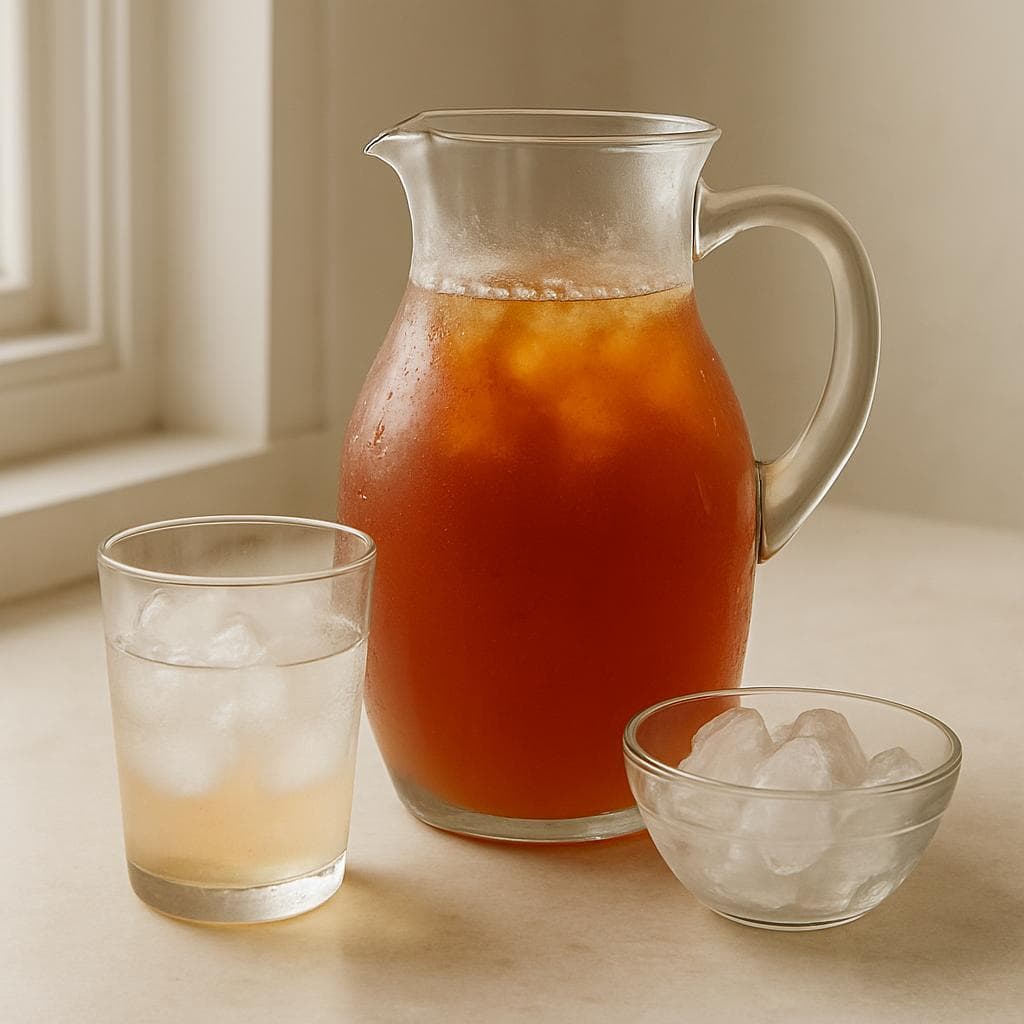 Мятный айс-ти с персиком: шаг 4