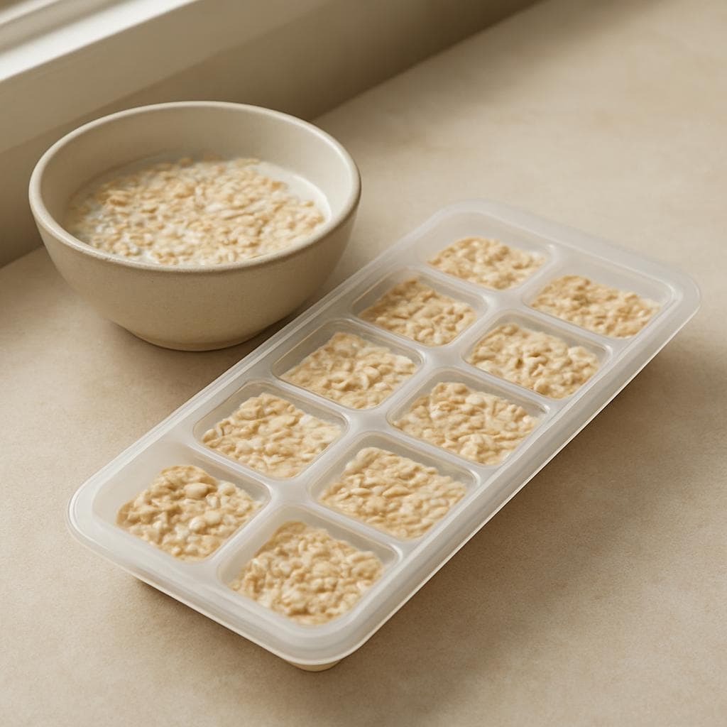 Персиковый йогуртовый шейк с овсяным льдом: шаг 1