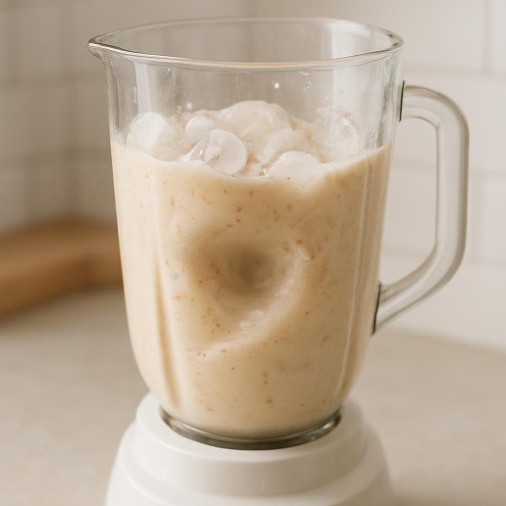 Персиковый йогуртовый шейк с овсяным льдом: шаг 4