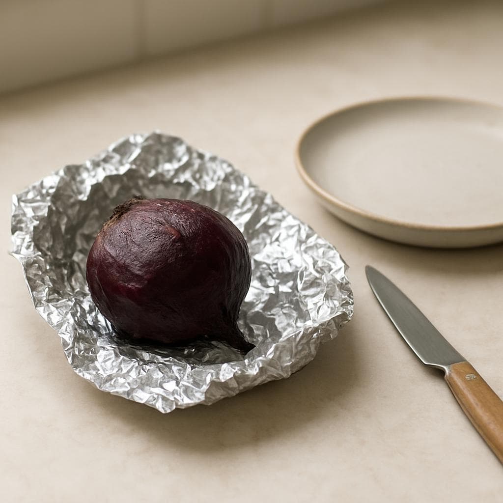 Салат с нутом, фетой и запечённой свёклой: шаг 1