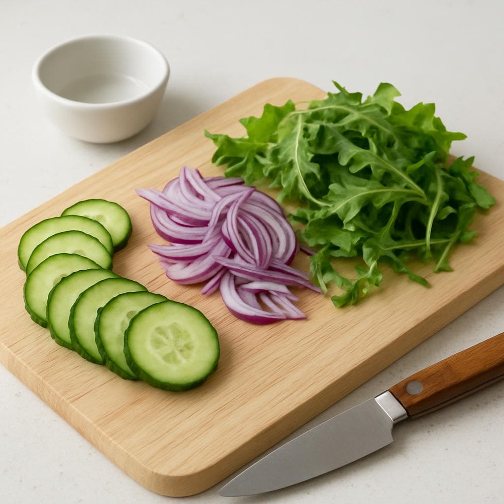 Салат с нутом, фетой и запечённой свёклой: шаг 3