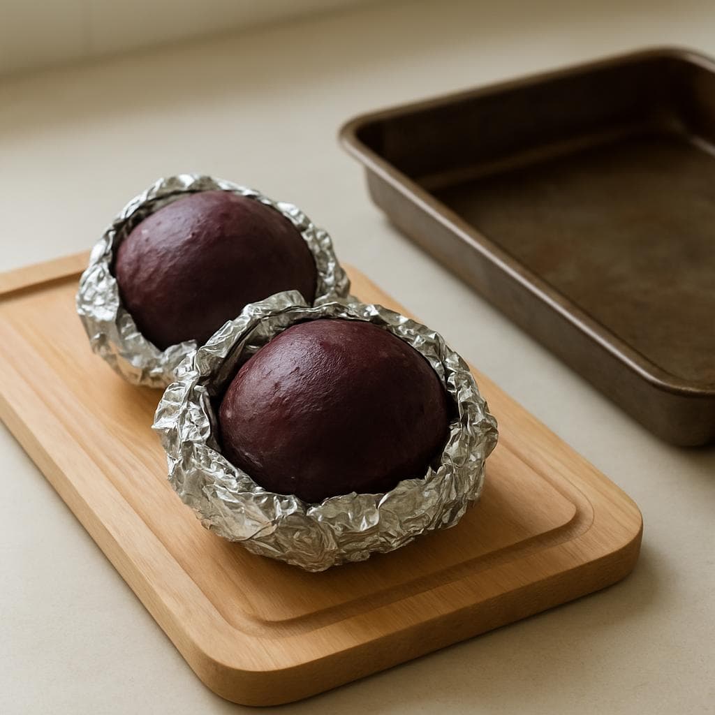 Салат с запечённой свёклой, козьим сыром и грецким орехом: шаг 1