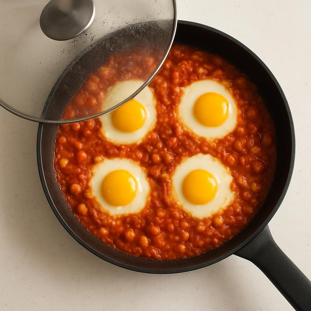 Шакшука с фетой и нутом: шаг 4