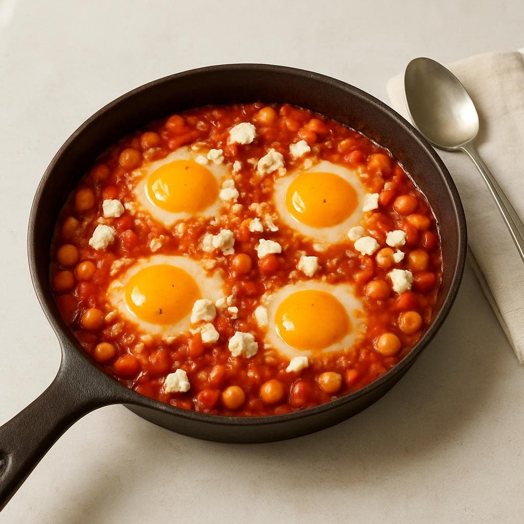 Шакшука с нутом и фетой: шаг 5