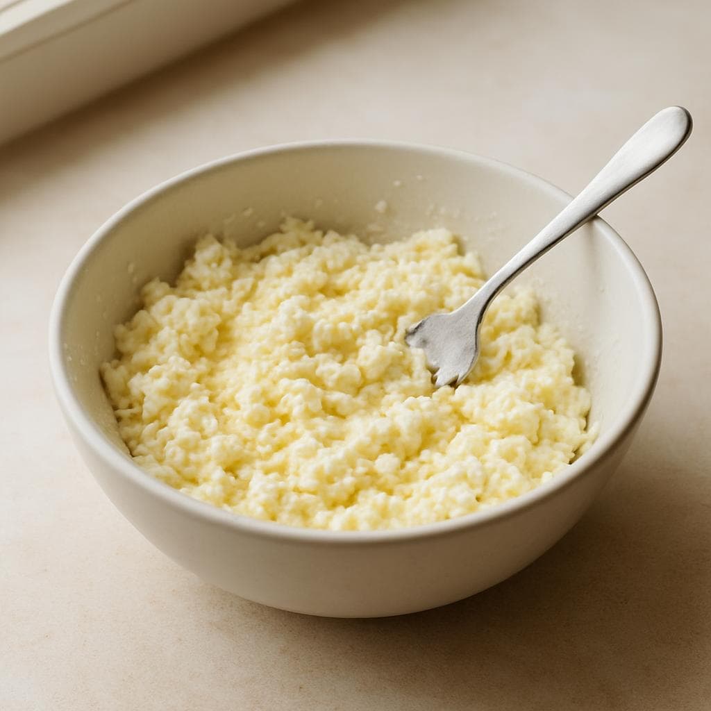 Сырники с грушей и маком: шаг 1