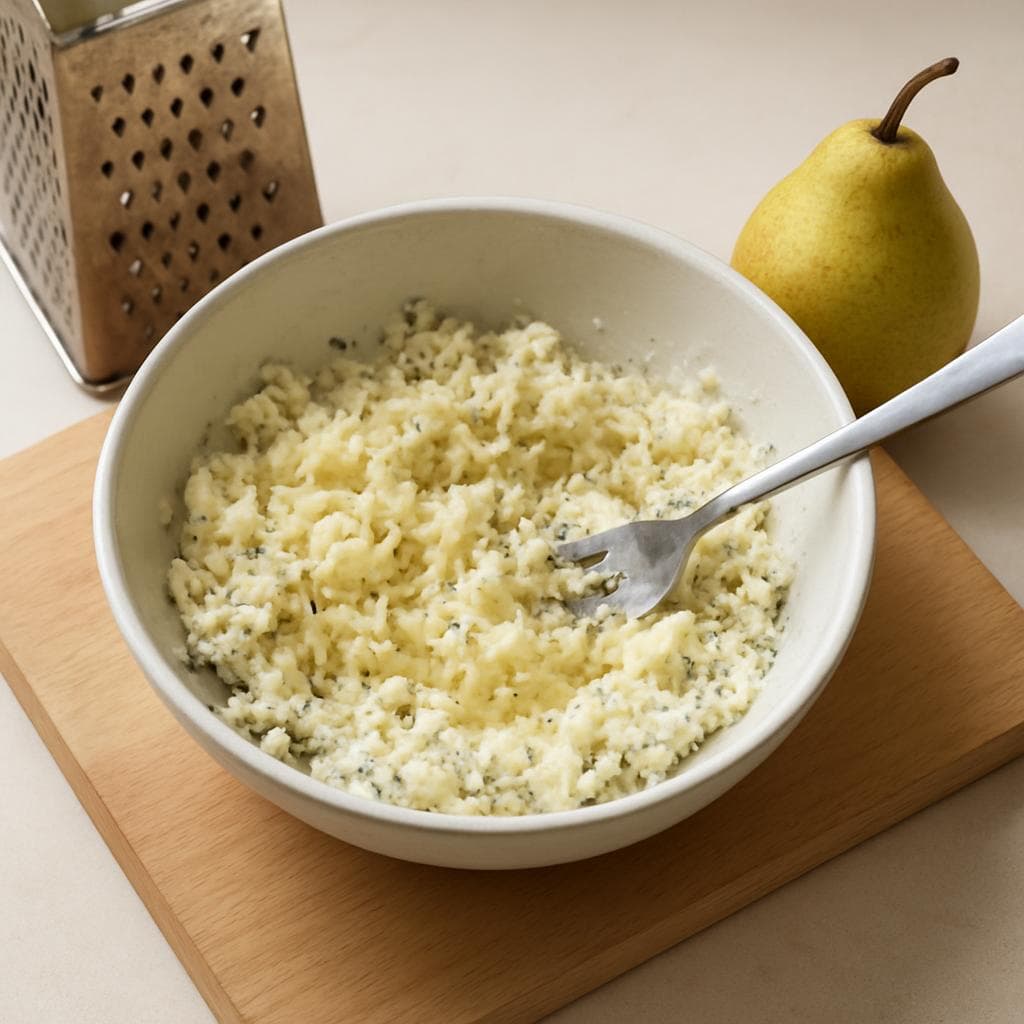 Сырники с грушей и маком: шаг 2