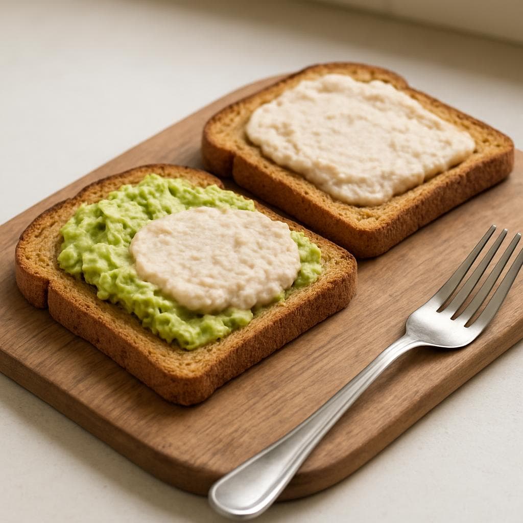 Тосты с яйцом пашот, авокадо и фасолевым кремом: шаг 3