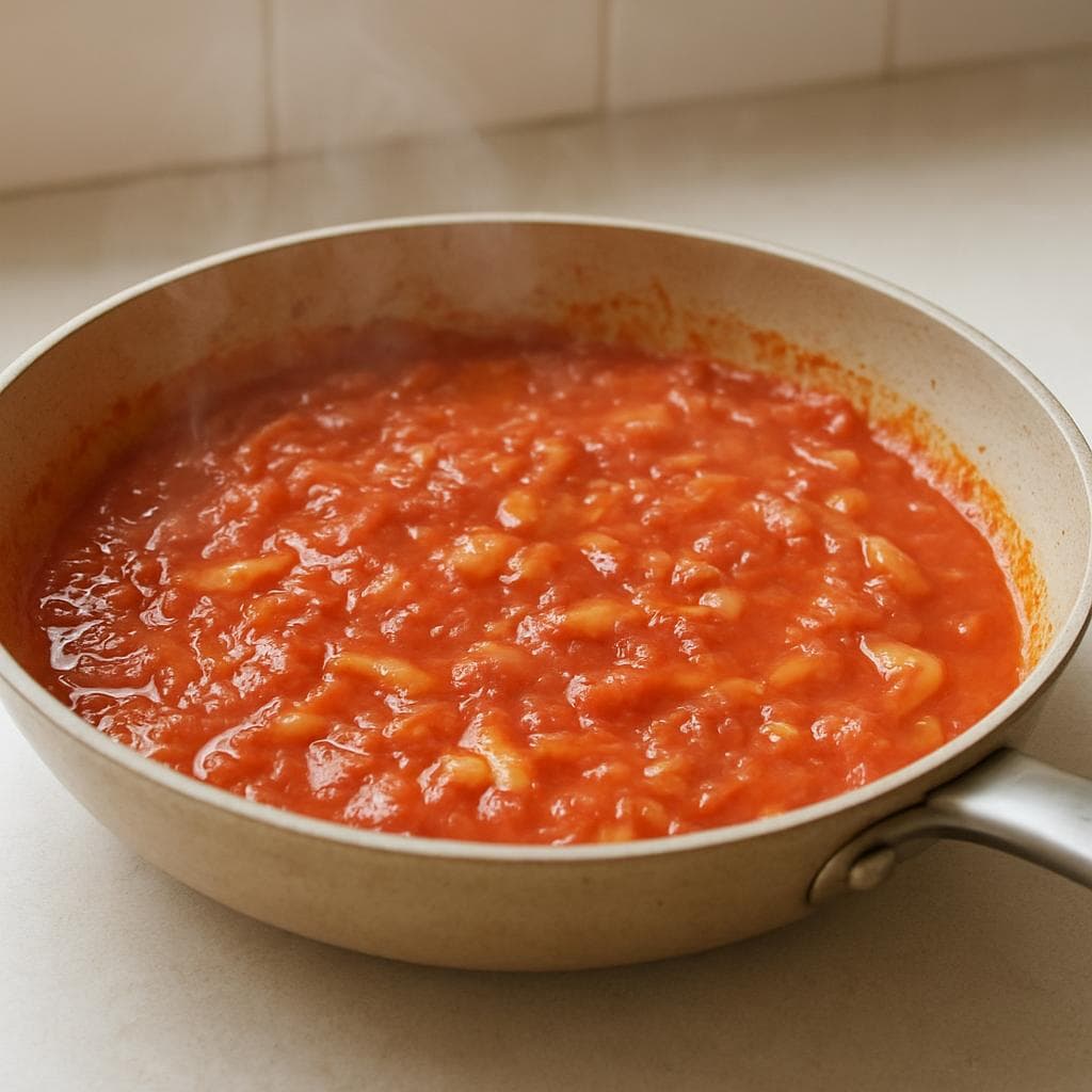 Треска в томатно-оливковом соусе с картофелем: шаг 2