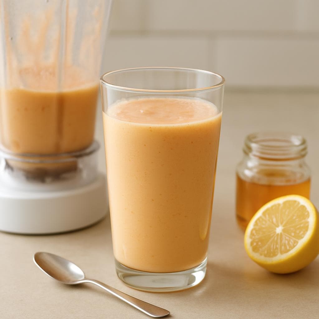 Яблочно-морковный шейк с йогуртом: шаг 4