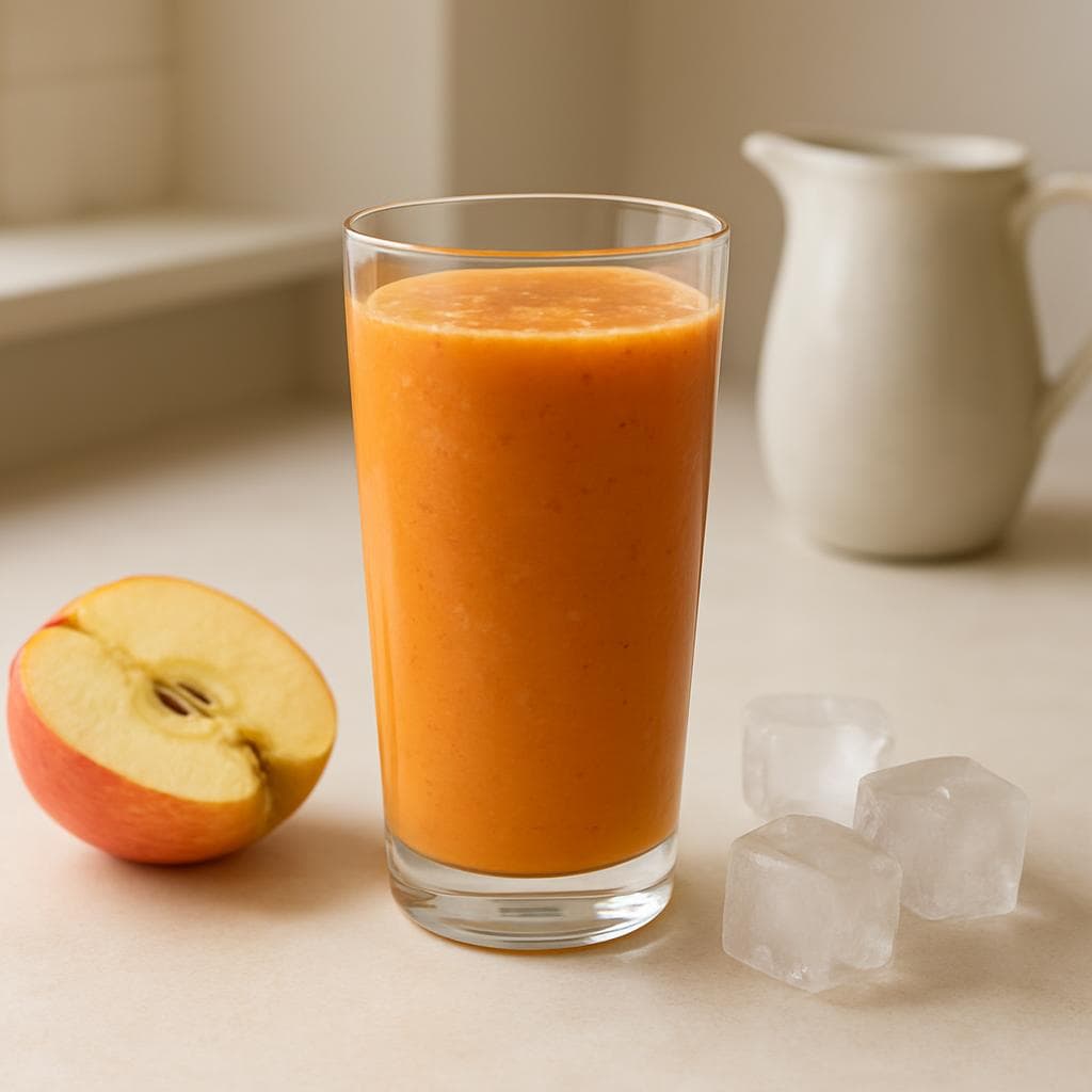 Яблочно-морковный шейк с йогуртом: шаг 5