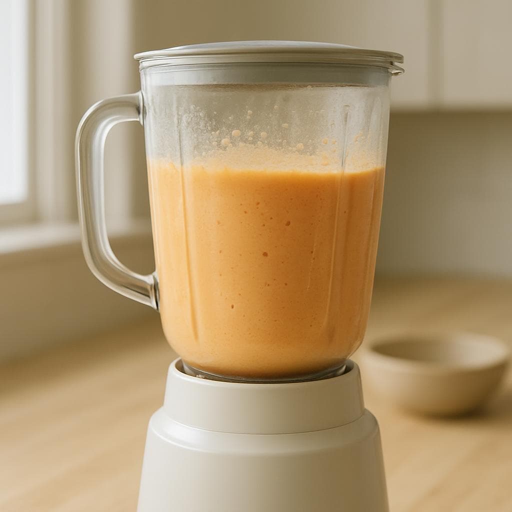 Яблочно-морковный смузи с имбирём: шаг 3