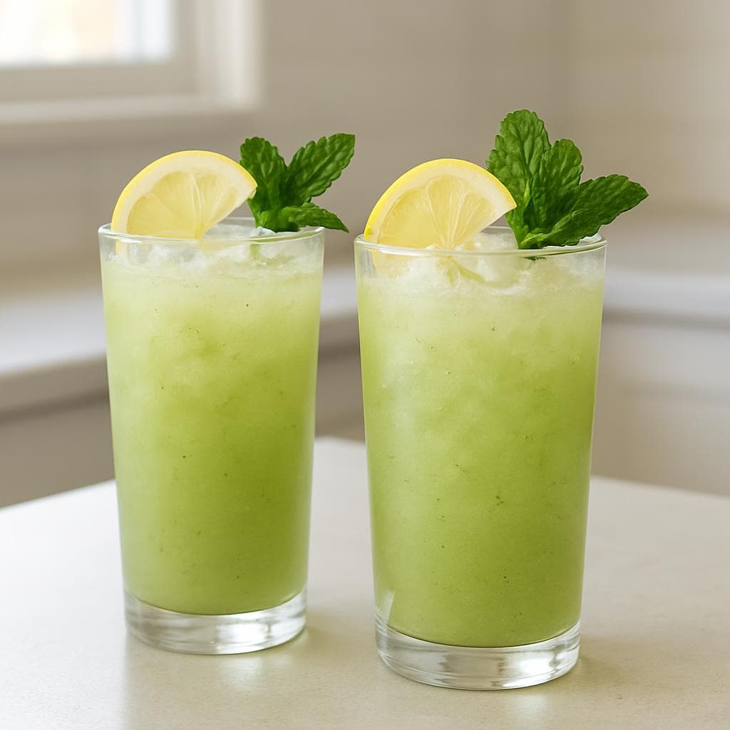 Яблочно-огуречный лимонад с мятой: шаг 5