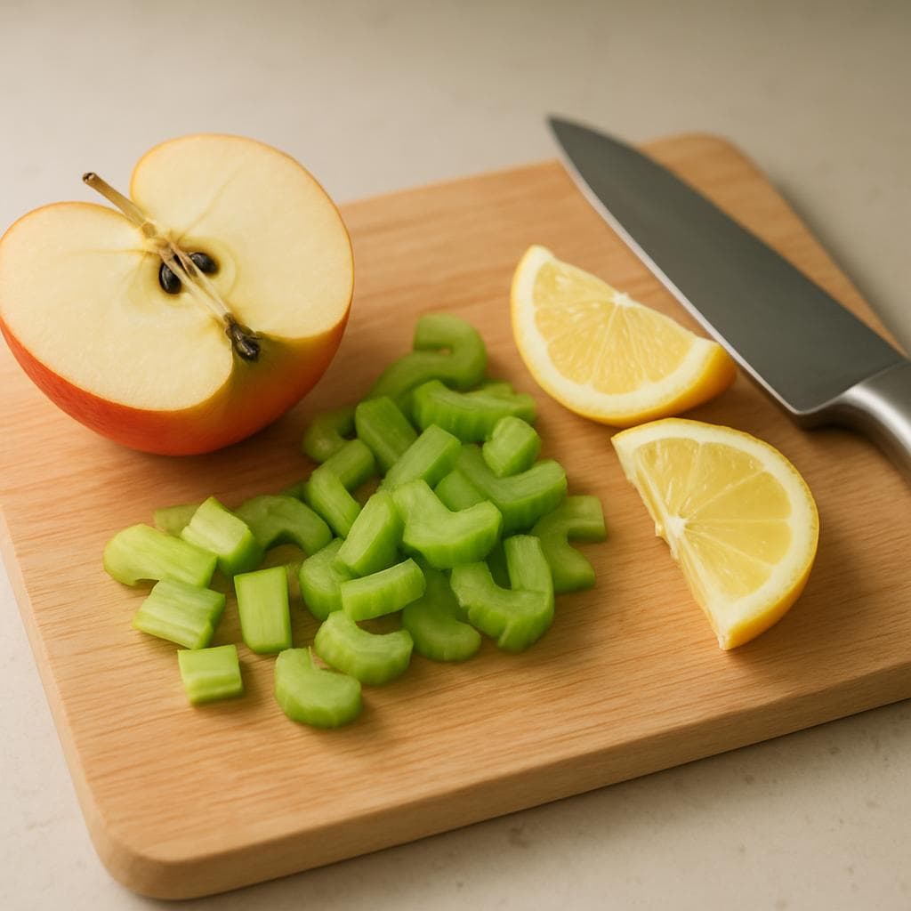 Яблочно-сельдереевый айс-ти с лимоном: шаг 2