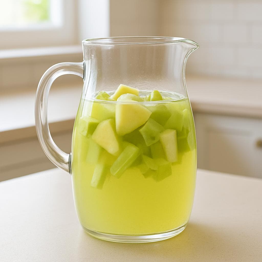 Яблочно-сельдереевый айс-ти с лимоном: шаг 3