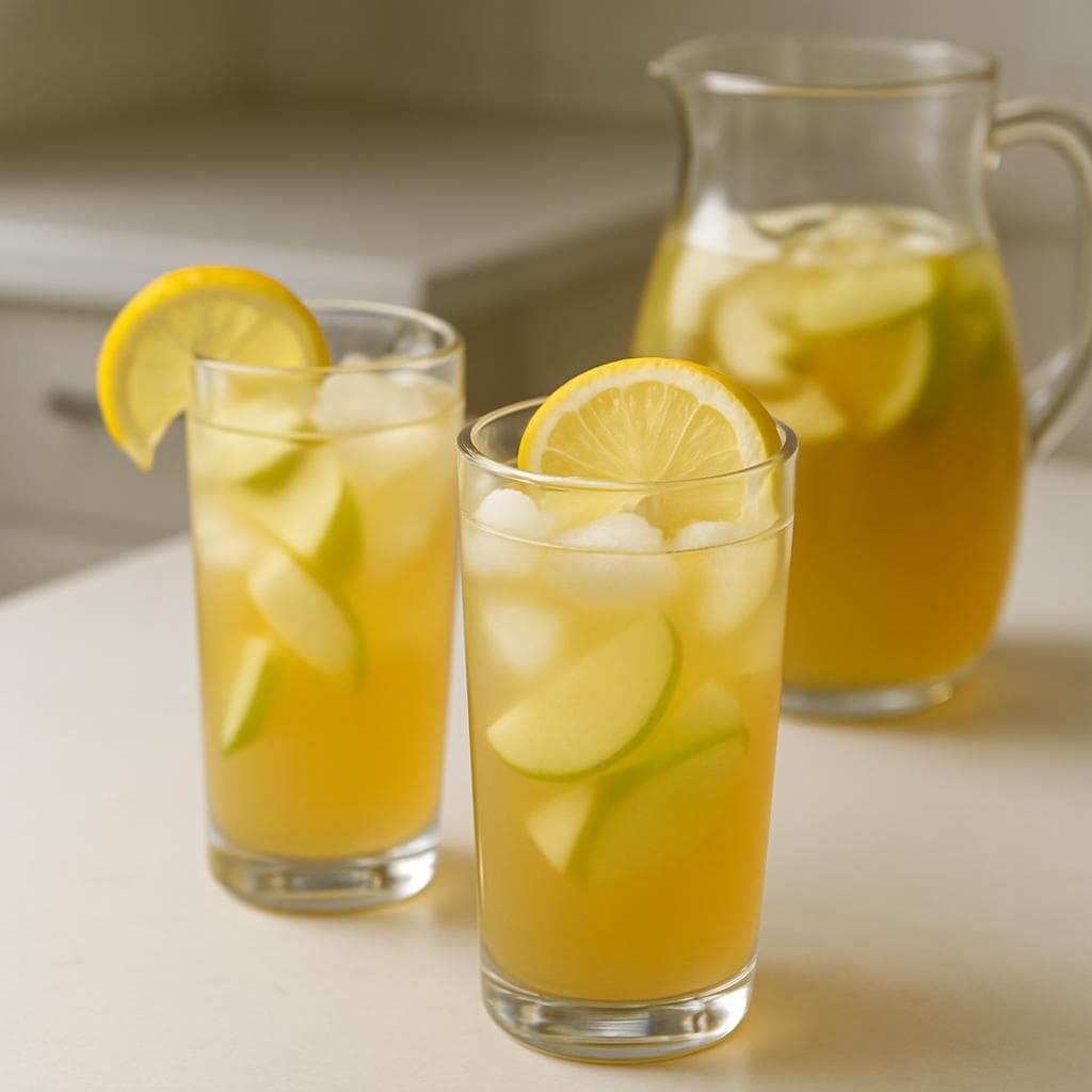 Яблочно-сельдереевый айс-ти с лимоном: шаг 5