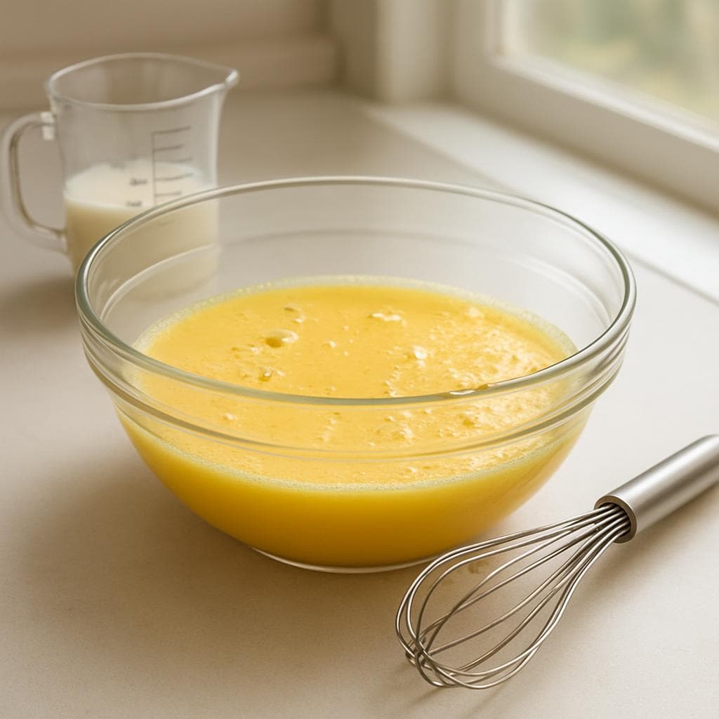 Яичные маффины с лососем и шпинатом: шаг 2