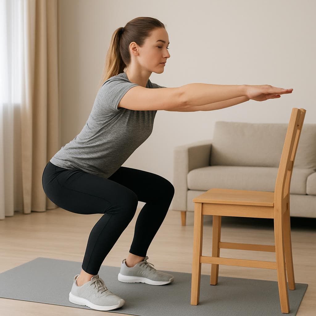 Aquecimento de corpo inteiro em casa, sem pular: шаг 2