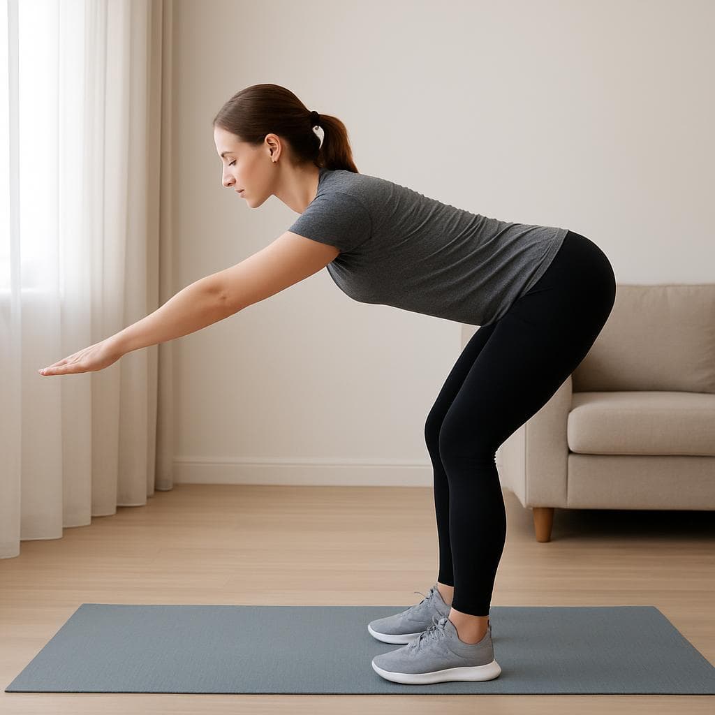 Aquecimento de corpo inteiro em casa, sem pular: шаг 3