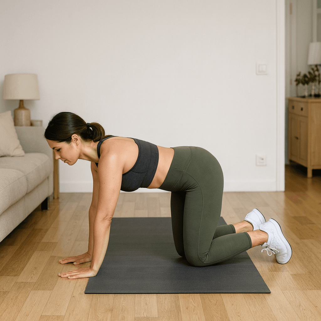 Bird dog для кора и осанки: шаг 5