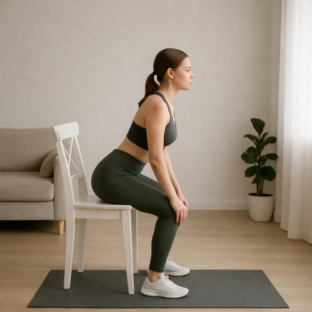 Ягодицы и ноги дома без прыжков: шаг 1